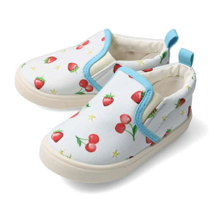kid's foret all-over print slip-ons
