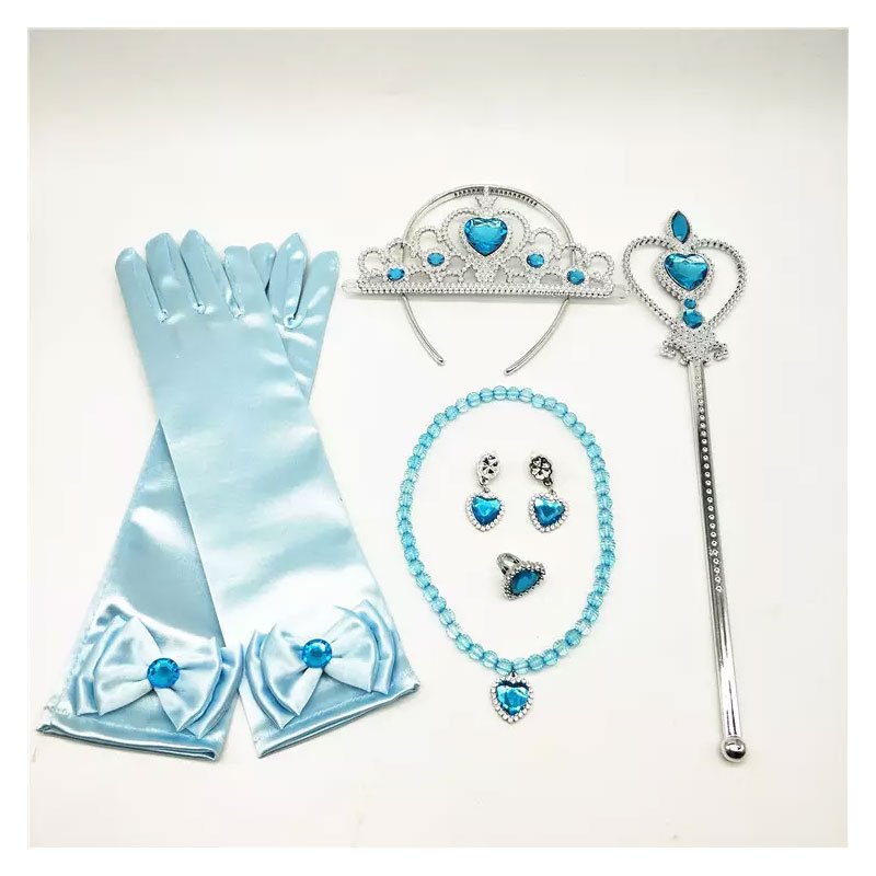 Children's costume tiara set accessories Disney princess Halloween cosplay costume dress kids baby girl costume