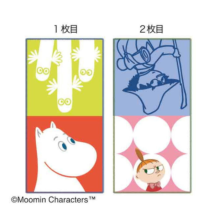 Set of 2 cute character mini towels and handkerchiefs