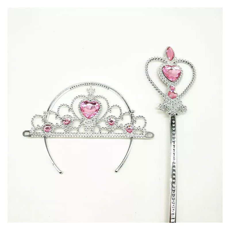 Children's costume tiara set accessories Disney princess Halloween cosplay costume dress kids baby girl costume