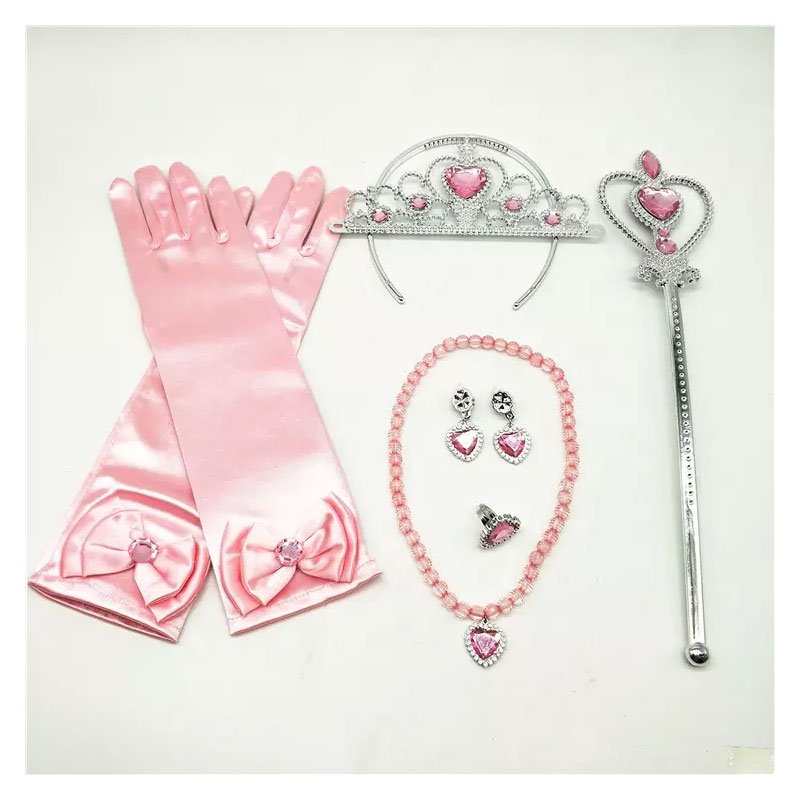 Children's costume tiara set accessories Disney princess Halloween cosplay costume dress kids baby girl costume