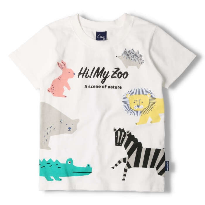 crescent 【HI!MY ZOO】動物プリント半袖Tシャツ