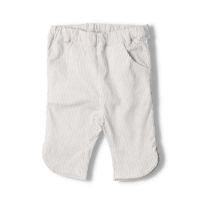 Striped and plain shorts