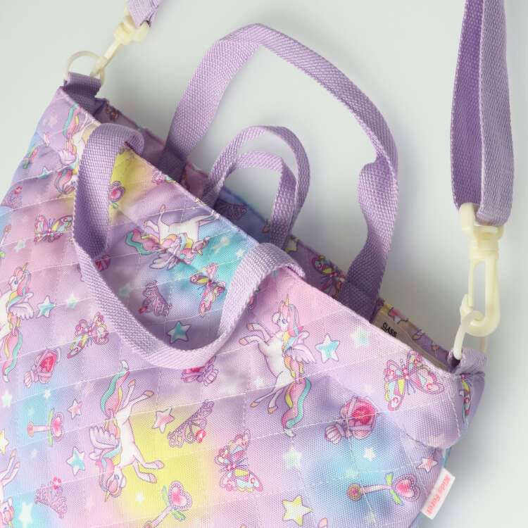 Kids Foret ユニコーン・恐竜・働く車・苺総柄レッスンバッグ