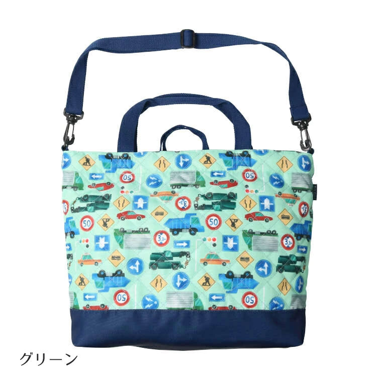 Kids Foret ユニコーン・恐竜・働く車・苺総柄レッスンバッグ