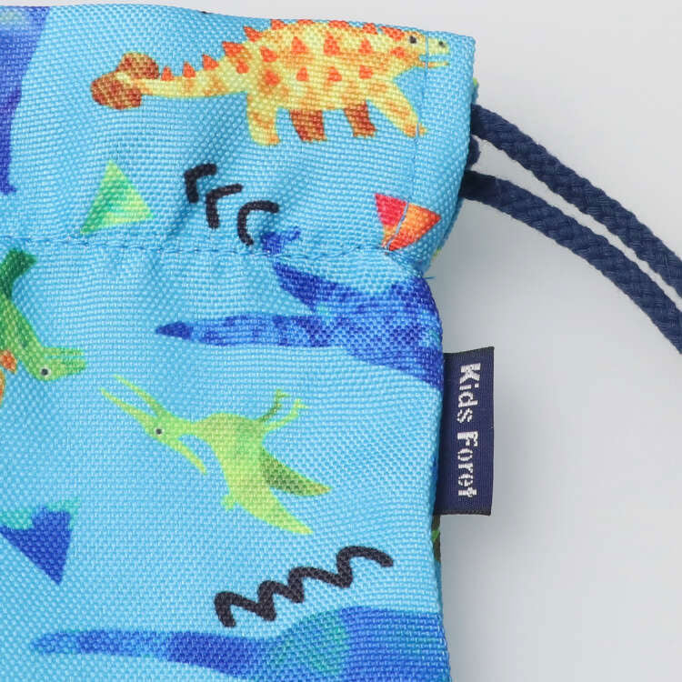 Kids Foret ユニコーン・恐竜・働く車・苺総柄ナップサック