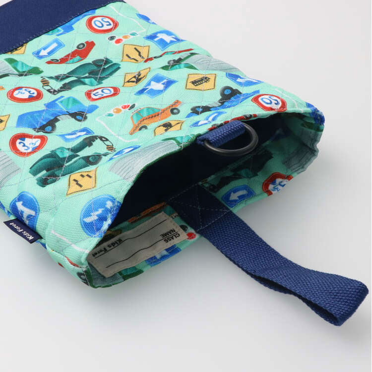 Kids Foret ユニコーン・恐竜・働く車・苺総柄シューズバッグ