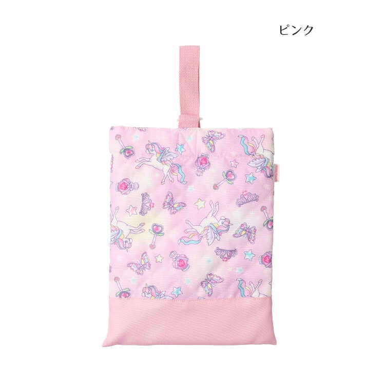 Kids Foret Unicorn, Dinosaur, Working Car, and Strawberry Print Shoe Bag