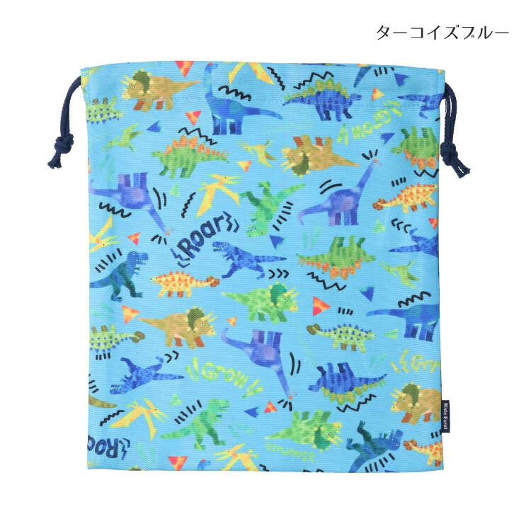 Kids Foret Unicorn, Dinosaur, Working Vehicle, Strawberry All-Over Print Drawstring Bag, M Size