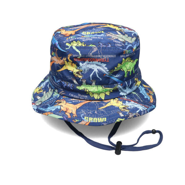 kid's foret Insect and dinosaur print water repellent hat