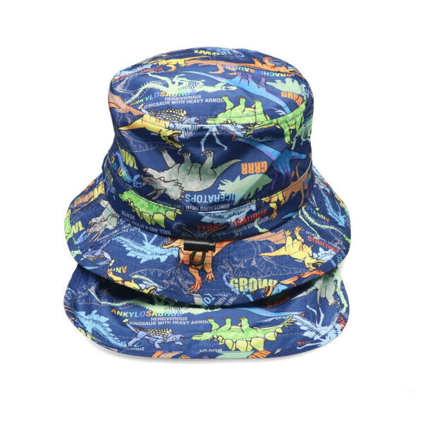 kid's foret Insect and dinosaur print water repellent hat