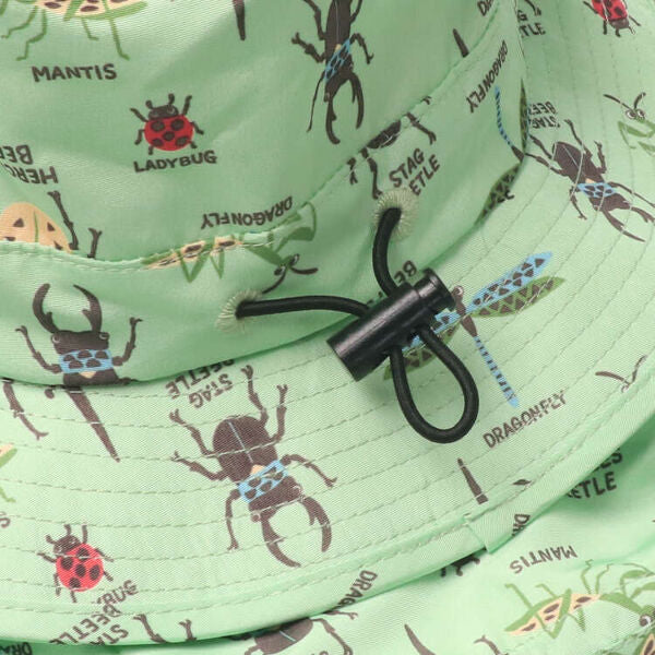 kid's foret Insect and dinosaur print water repellent hat