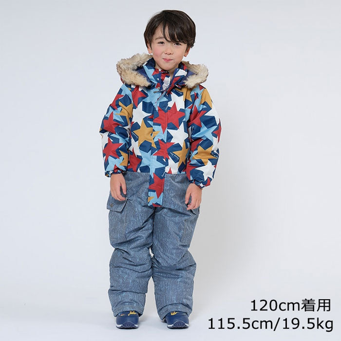 スノーウェア スキーウェア 子ども キッズ スノーコンビ ジャンプスーツ 防水 撥水 雪 ズボン 中綿 アウター ジャンパー スキー 男の子 女の子 柄 無地 かわいい