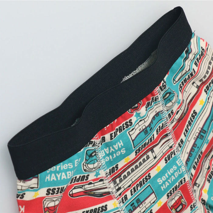 Shinkansen pattern colorful boxer shorts