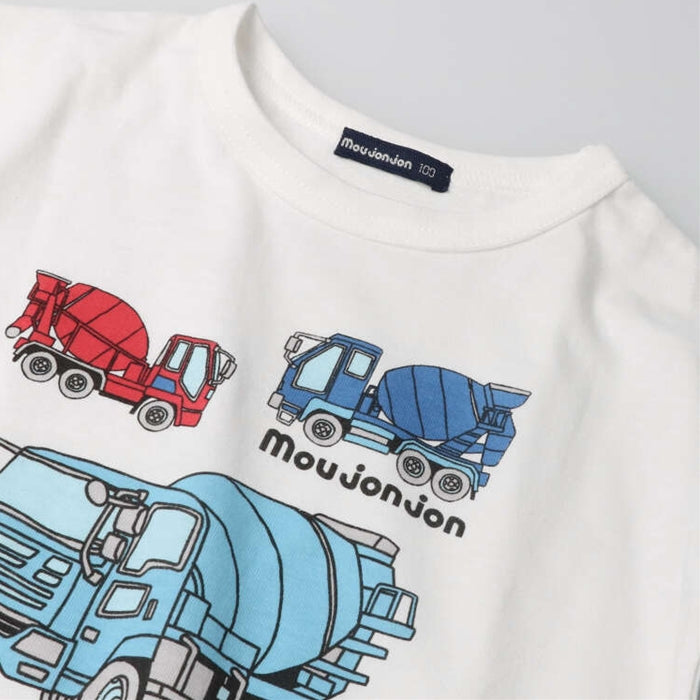 moujonjon Working Car Print Long Sleeve T-Shirt