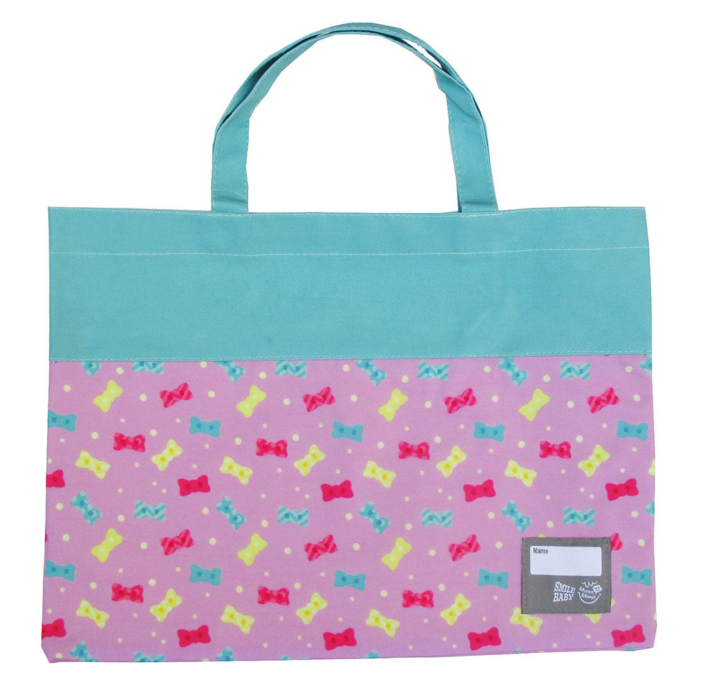Lesson bag for kids, water-repellent nylon tote bag