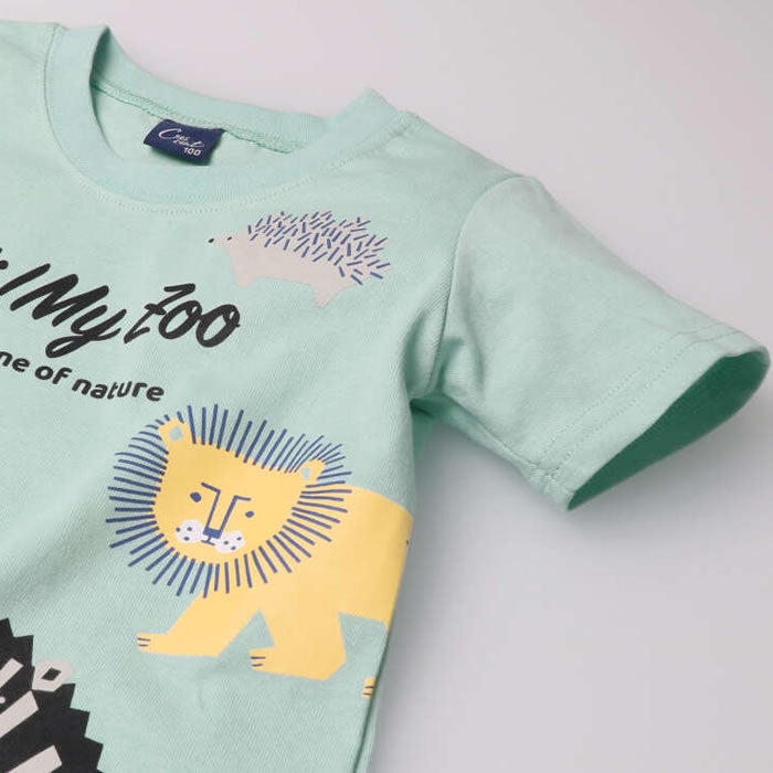 crescent 【HI!MY ZOO】動物プリント半袖Tシャツ