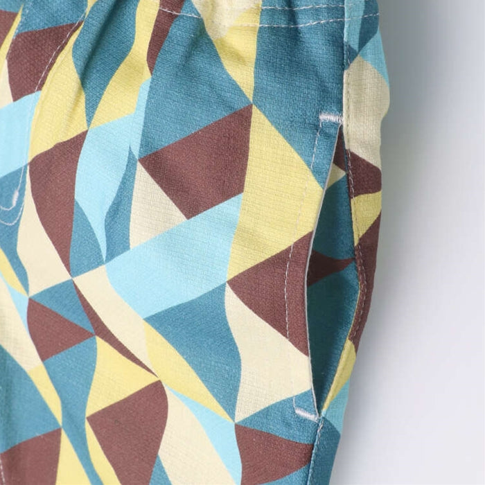 Crescent print shorts