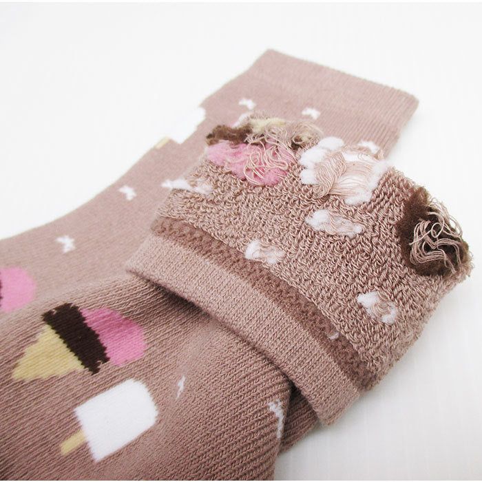 Warm pile socks for skiing and playing in the snow Kids socks