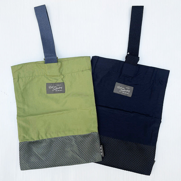 Mesh switching/shoe bag