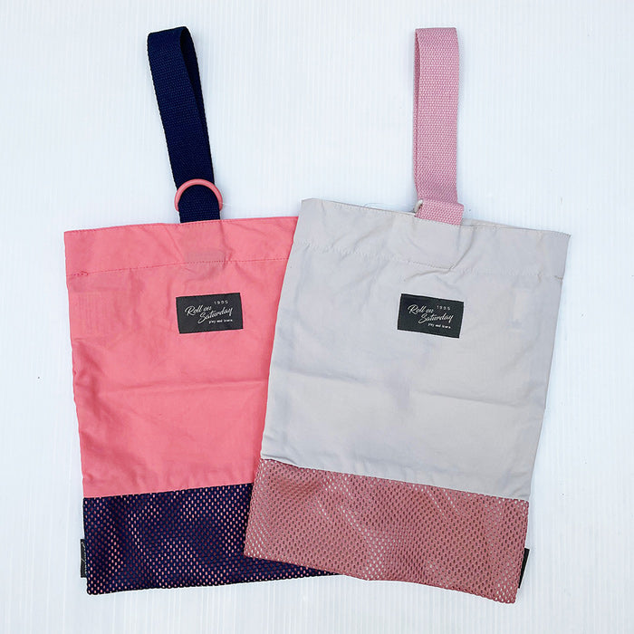 Mesh switching/shoe bag