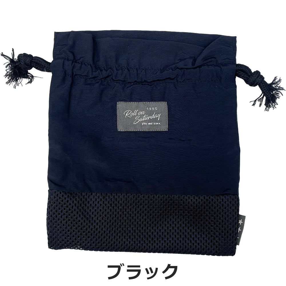 Mesh switching/cup drawstring bag