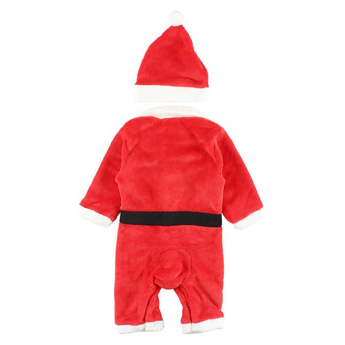 サンタロンパース クリスマス ベビーコスチューム サンタクロース ロンパース カバーオール 記念撮影 赤ちゃん 男の子 女の子 長袖
