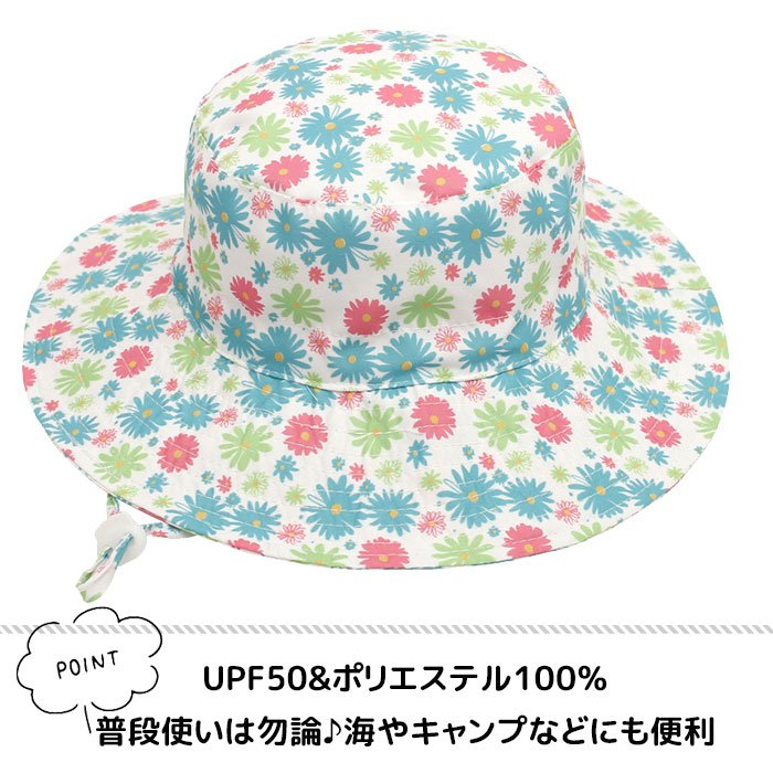 キッズ 帽子 子ども 日よけ ハット 夏 調節可能 メッシュ ツバ広 無地 シンプル キャンプ アウトドア ナイロン 海 川 男の子 女の子 52 54