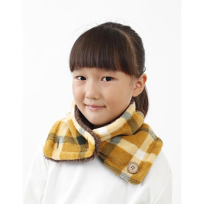 ネックウォーマー キッズ 子ども ボタン 可愛い おしゃれ 厚手 もこもこ ふわふわ ボタン マフラー スヌード スポーツ スキー ボア 子供 男の子 女の子