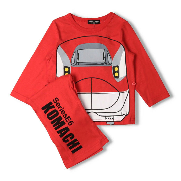 パジャマ キッズ 子ども 電車 新幹線 こまち ドクターイエロー はやぶさ 長袖 秋 冬 春 保育園 幼稚園 男の子