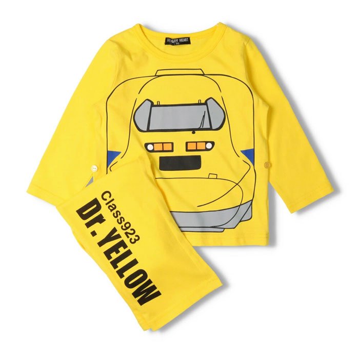 パジャマ キッズ 子ども 電車 新幹線 こまち ドクターイエロー はやぶさ 長袖 秋 冬 春 保育園 幼稚園 男の子