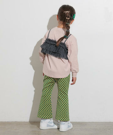 ocean&ground フラワージャガード フレアパンツ