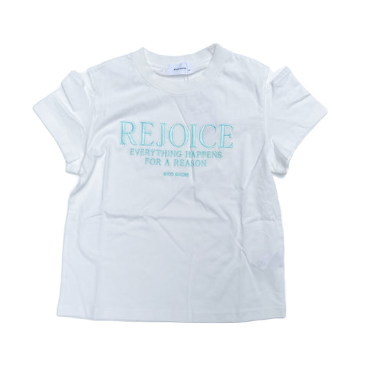 RiCO SUCRE REJOICEロゴ肩あきTシャツ