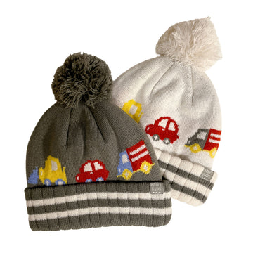 クルマ柄アイボリー