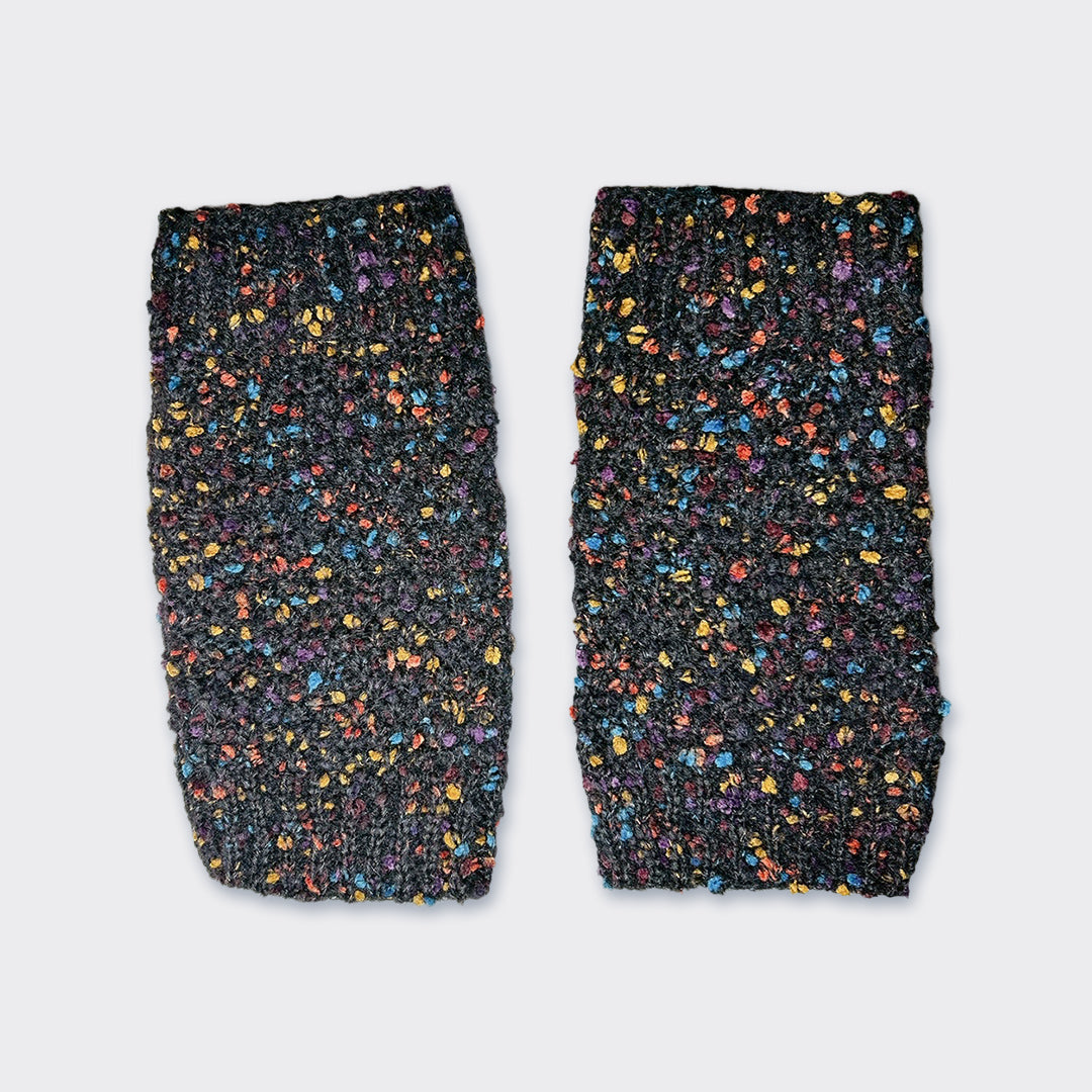 カラーネップハンドウォーマー レディース