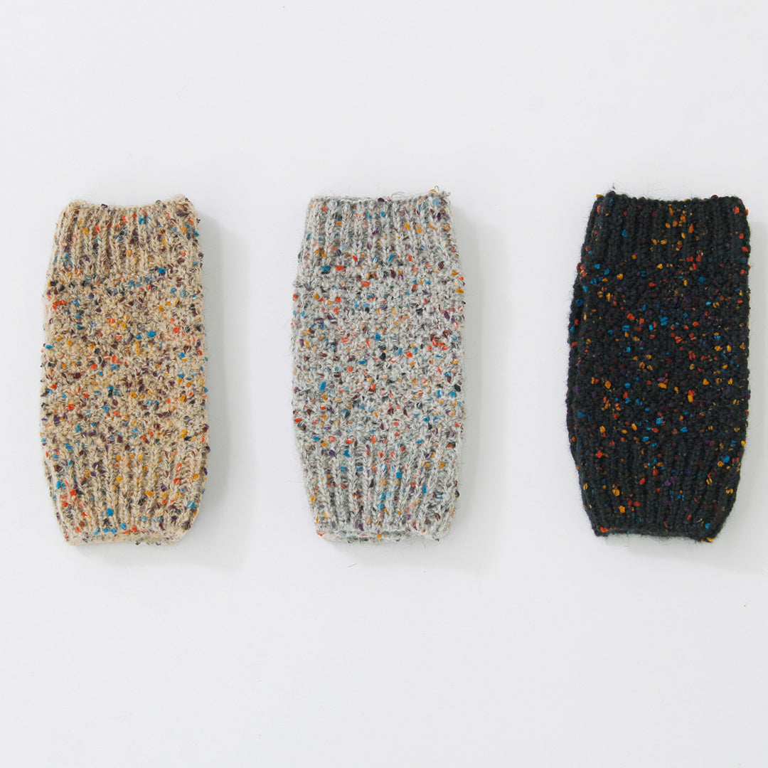 カラーネップハンドウォーマー レディース