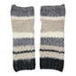 モヘアニットマルチボーダーハンドウォーマー レディース