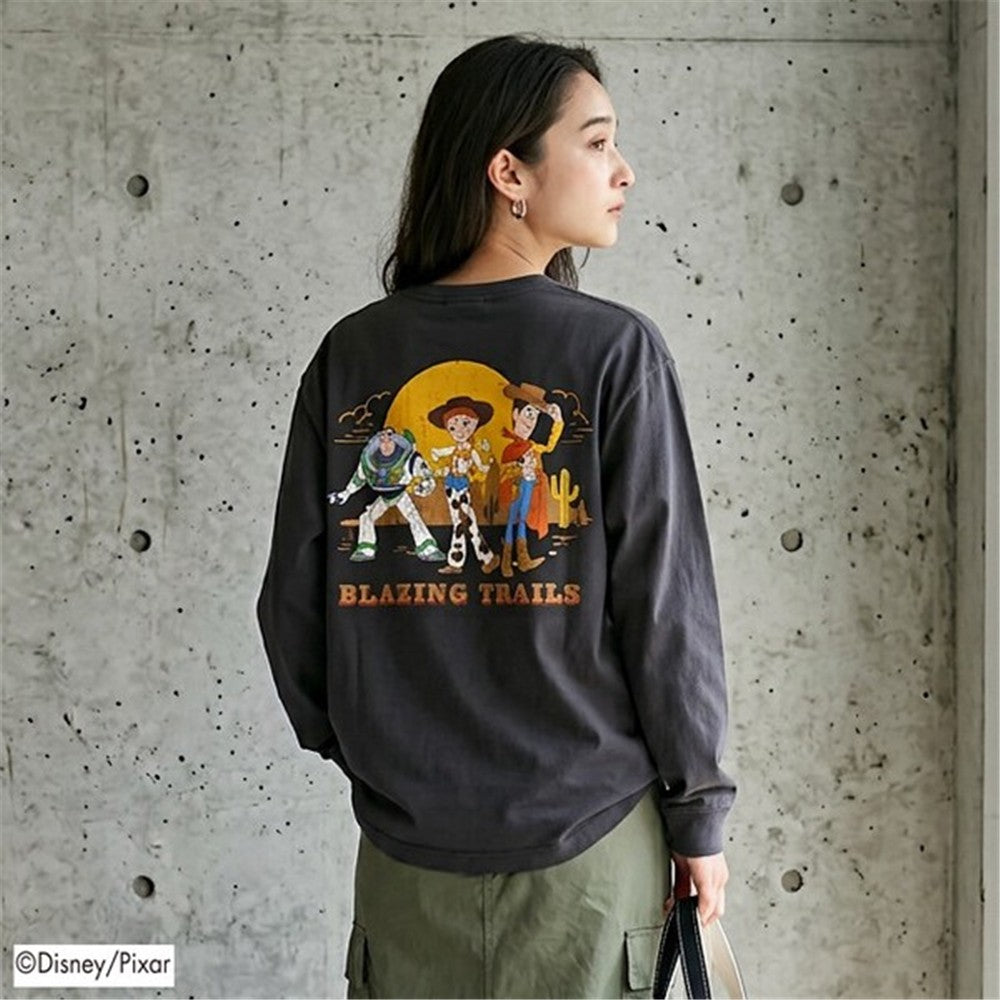 TOY STORY バックプリント 長袖Tシャツ ユニセックス M
