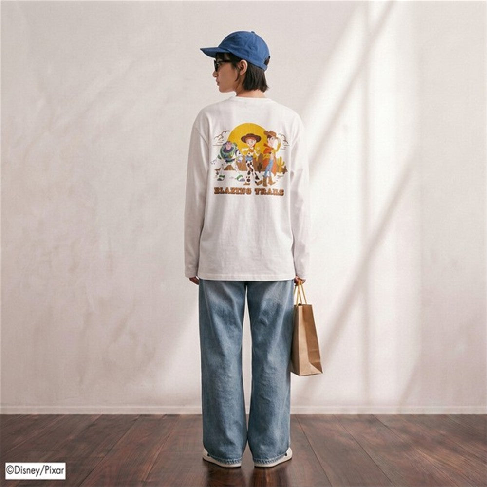TOY STORY バックプリント 長袖Tシャツ ユニセックス M