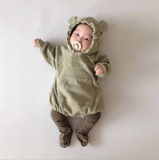 Rompers, coveralls, hoodies, bear ears