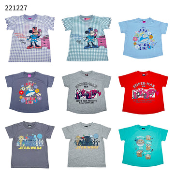 キッズ Tシャツ ディズニー キャラ 半袖 ミッキーマウス ミニーマウス アリス スターウォーズ バズ・ライトイヤー スティッチ 子供服 夏