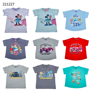 キッズ Tシャツ ディズニー キャラ 半袖 ミッキーマウス ミニーマウス アリス スターウォーズ バズ・ライトイヤー スティッチ 子供服 夏