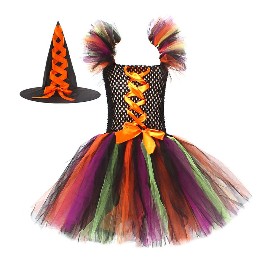 ハロウィン キッズ 魔女コスチューム