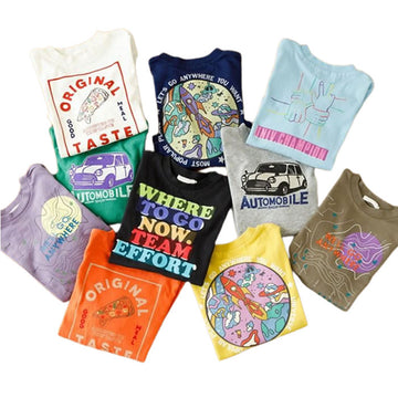 F.O.KIDS カラバリグラフィックL/S TEE