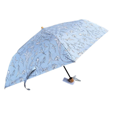 アンティーク花柄サックス