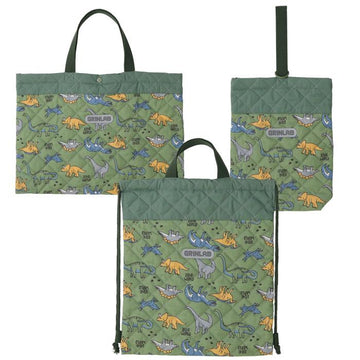 恐竜総柄/グリーン