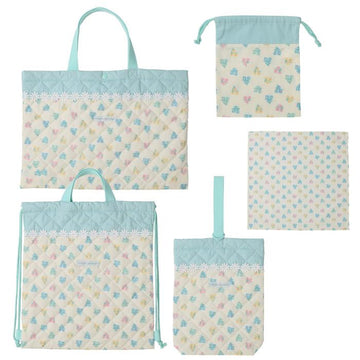 小花総柄/サックス