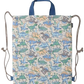 kids foret 働く車・恐竜総柄ナップサック