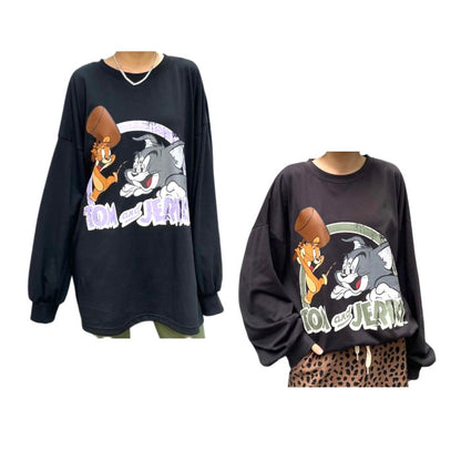 TOM&amp;JERRY Tom and Jerry Women's Long Sleeve T-Shirt