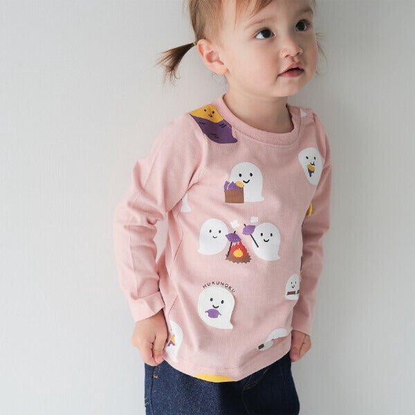 CHEEK ROOM おばけの焼きいも ロングTシャツ